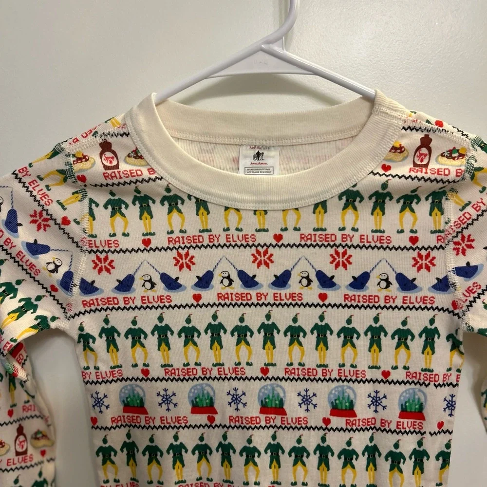 Hanna Andersson Kids Elf Collaboration PJ Top